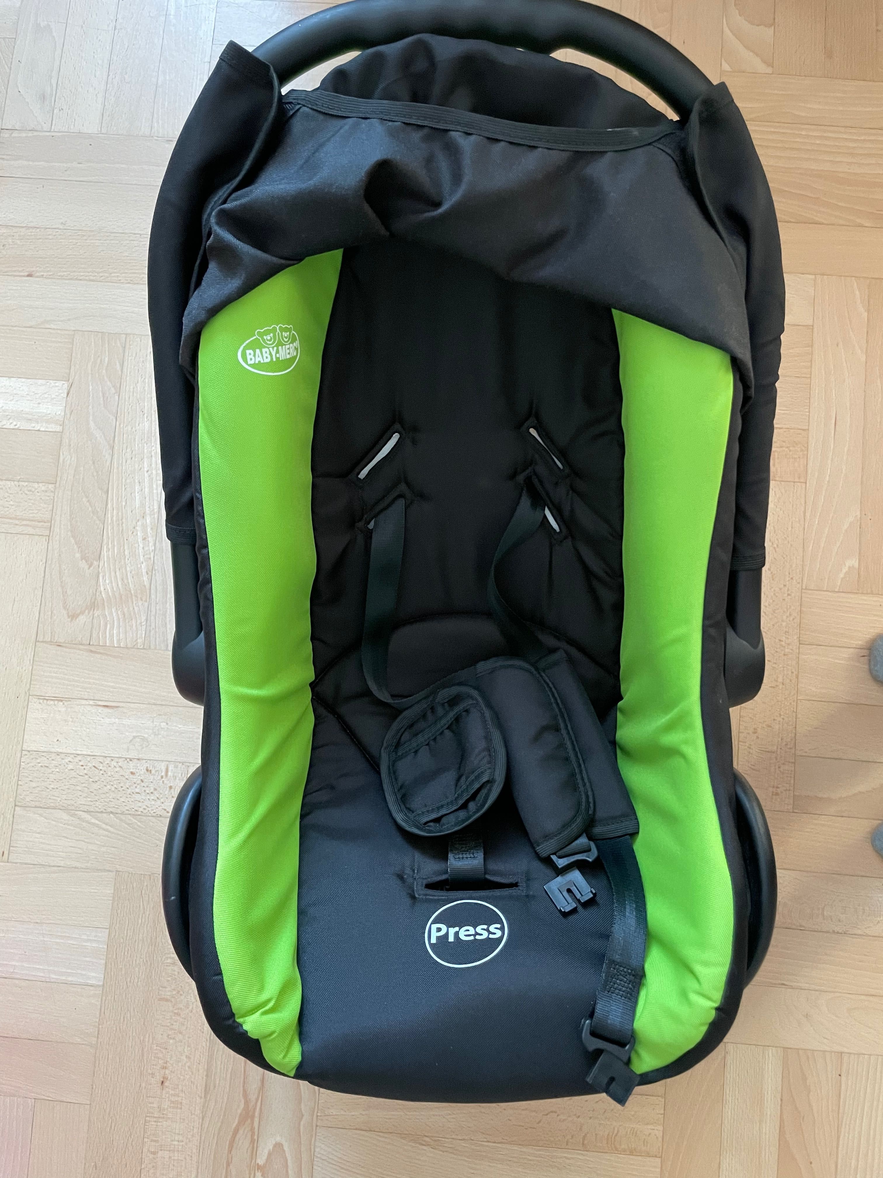 Fotelik samochodowy Baby Merc nosidełko na pasy super stan