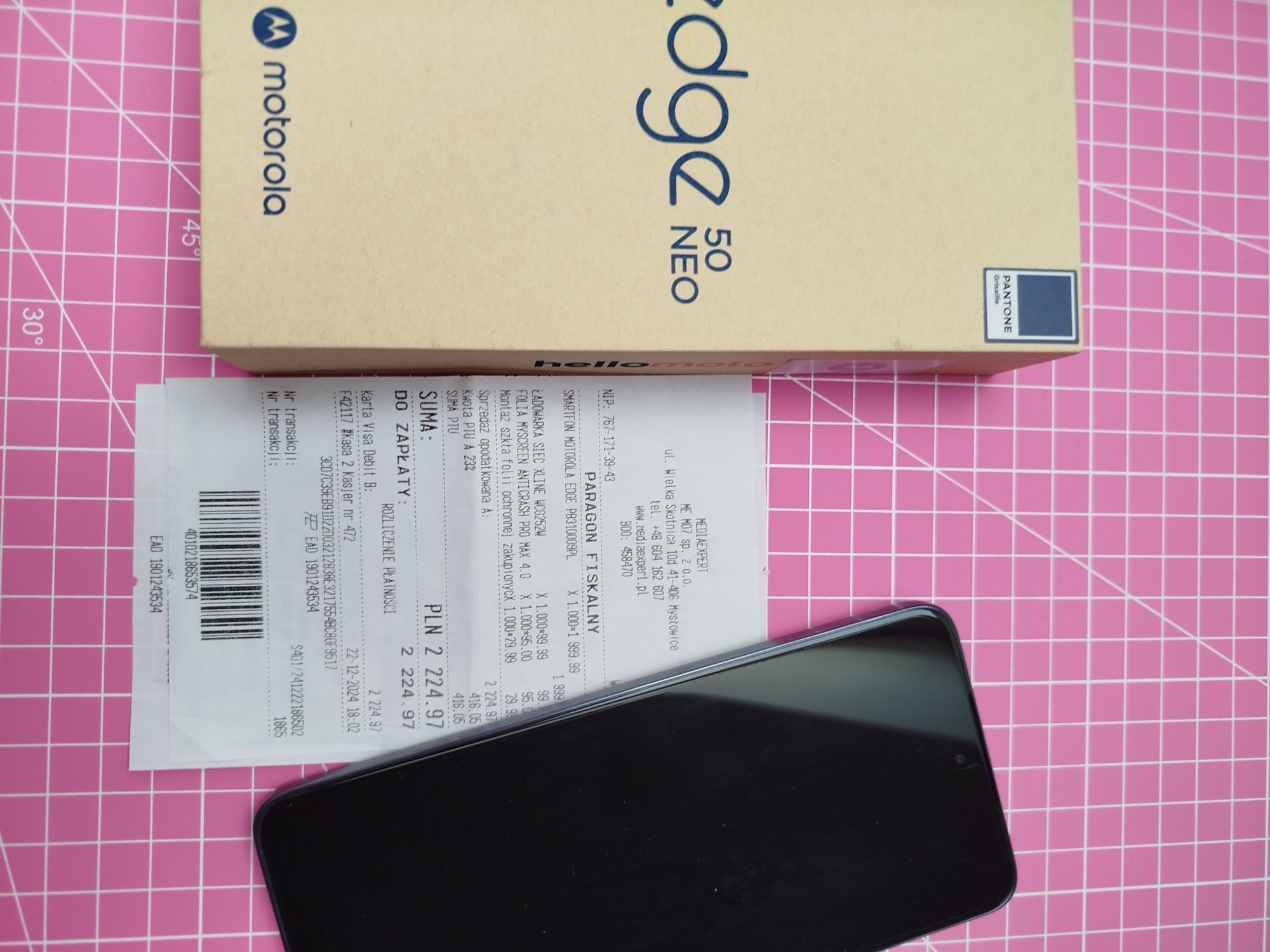Motorola edge 50 neo + słuchawki Moto buds