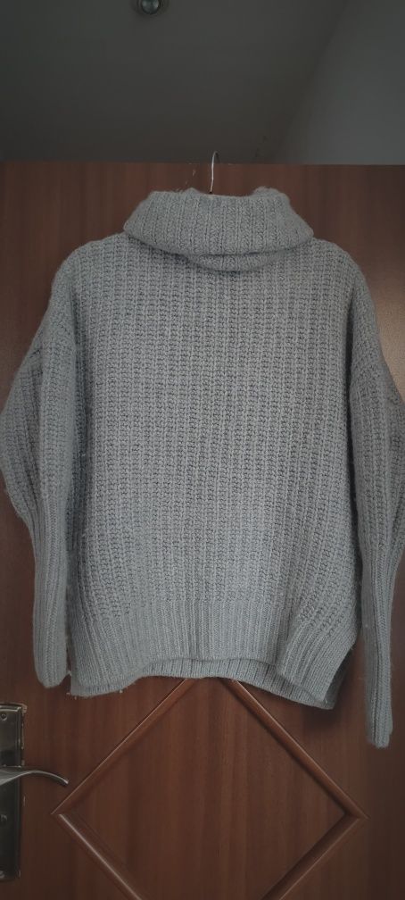 Risk made in Warsaw gruby sweter wełna kaszmir L/XL