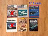 Aviação. Aviões militares. Military Aviation. Livros. Books.