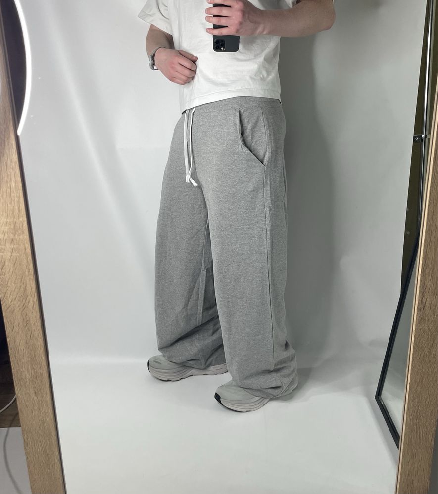 Базові широкі сірі спортивки Baggy SWEATPANTS jaded широкие штаны