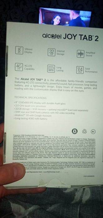 Планшет alcatel joy tab 2