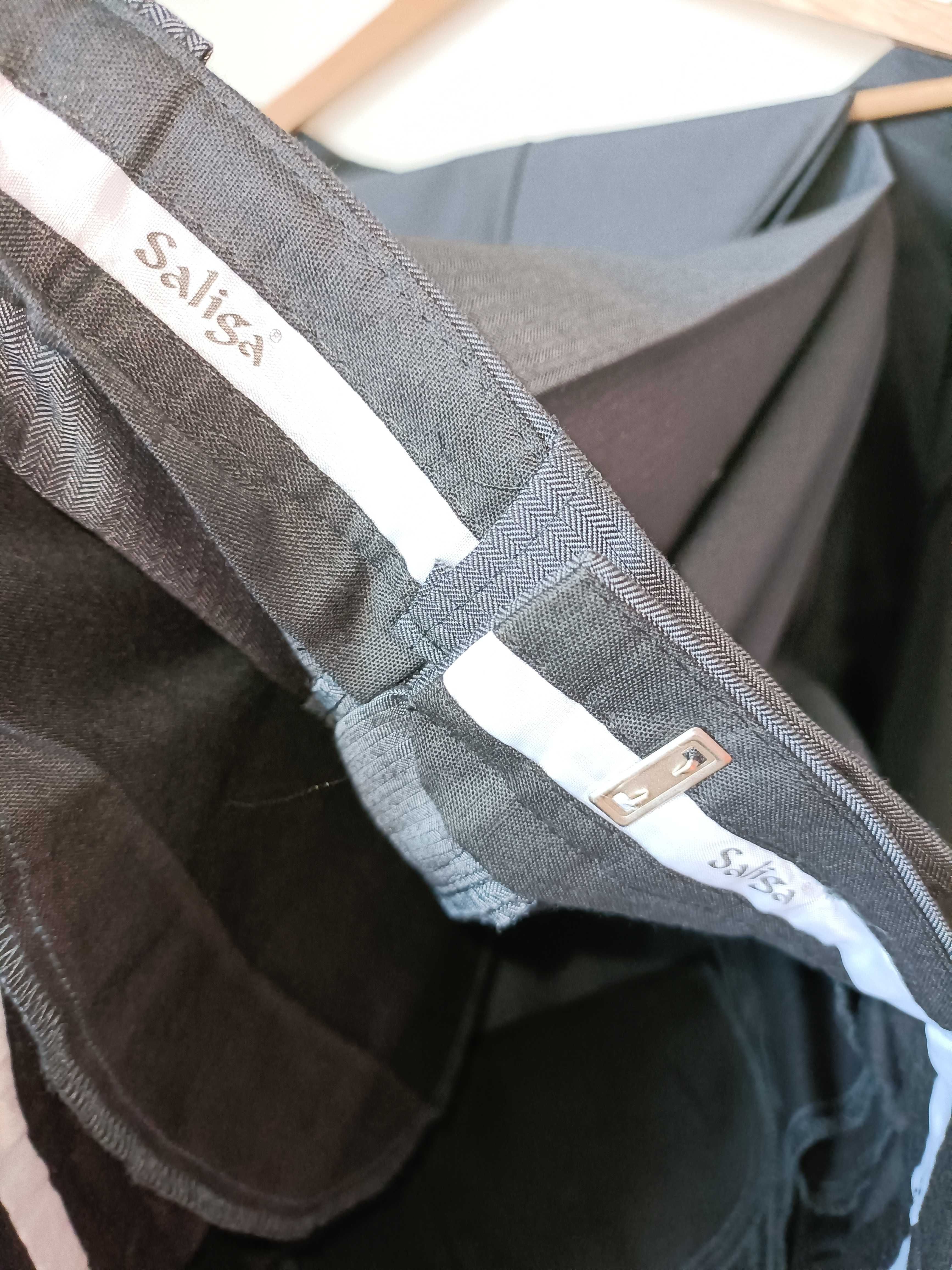 Męski garnitur grafit 3 częściowy spodnie marynarka kamizelka