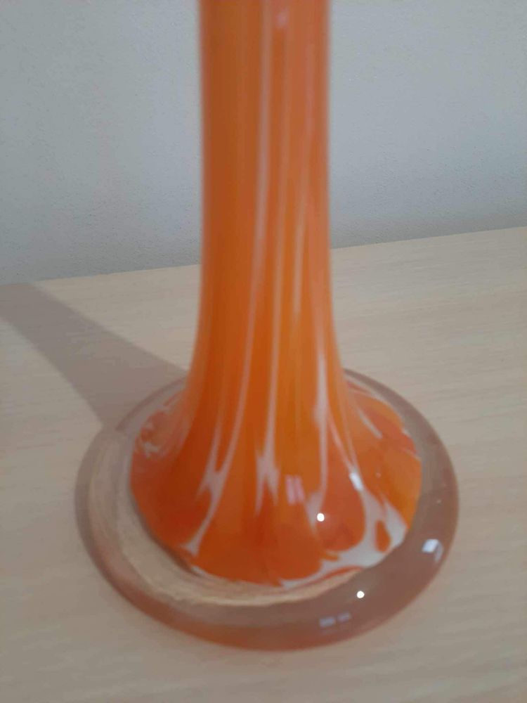 Wazon szklany pomarańczowy