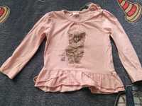 Bluzka niemowlęca kotek falbana bawełna 86