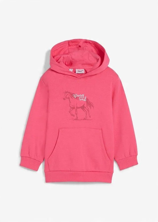 B.P.C dziewczęca bluza różowa z kapturem 140/146.