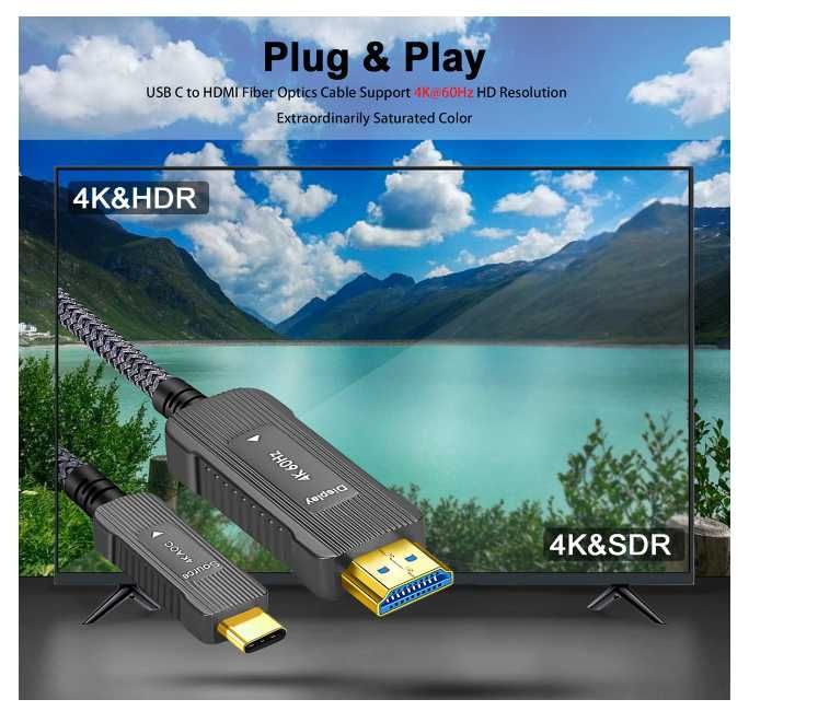 Kabel USB 3.1 C na HDMI 4k SOEYBAE