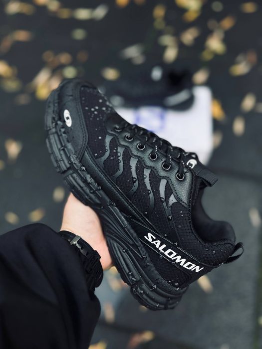 Мужские кроссовки Salomon Черные Термо кросіаки чоловічі осінні