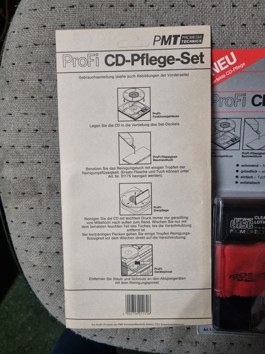 Zestaw ProFi CD-Pflege-Set Promedia Technics (PMT) - Pielęgnacja Płyt