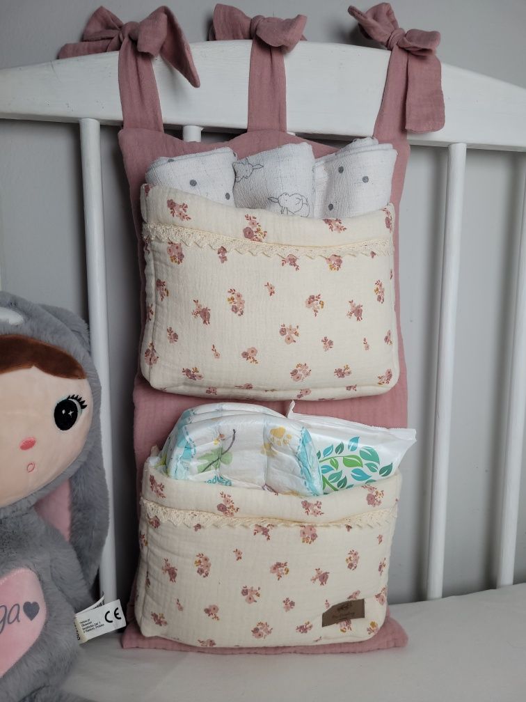 Organizer na łóżeczko dziecięce niemowlęce handmade Mrs Dumpling