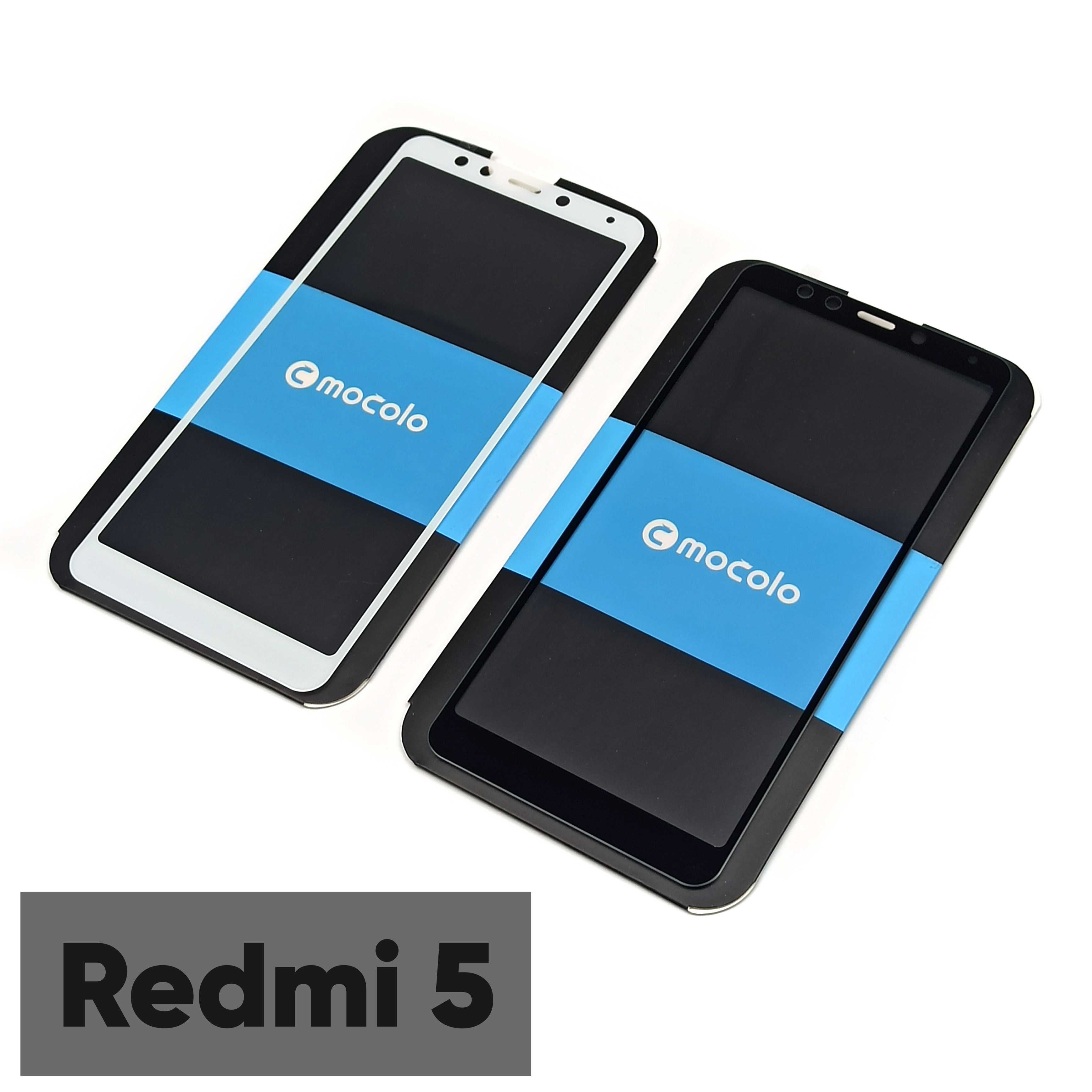 Стекло Mocolo Xiaomi Redmi 5 (Black | White) 1+1=3