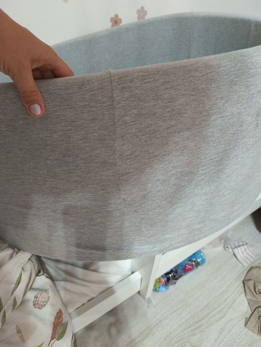 Basen z kulkami dziecięcy piankowy szaro biały różowy