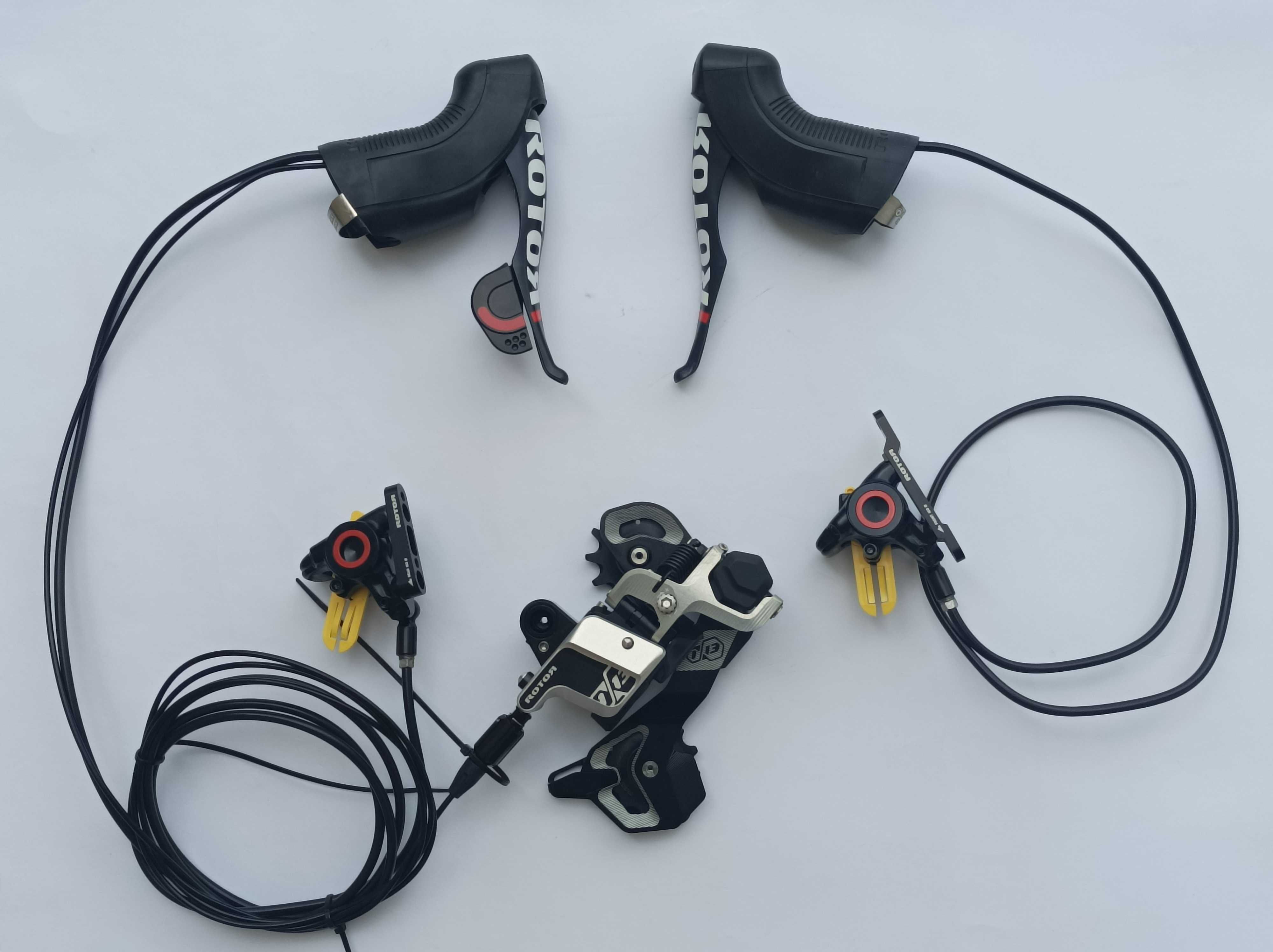 Hamulce klamkomanetki hydrauliczne Rotor UNO 1x12, 1x13 +przerzutka %