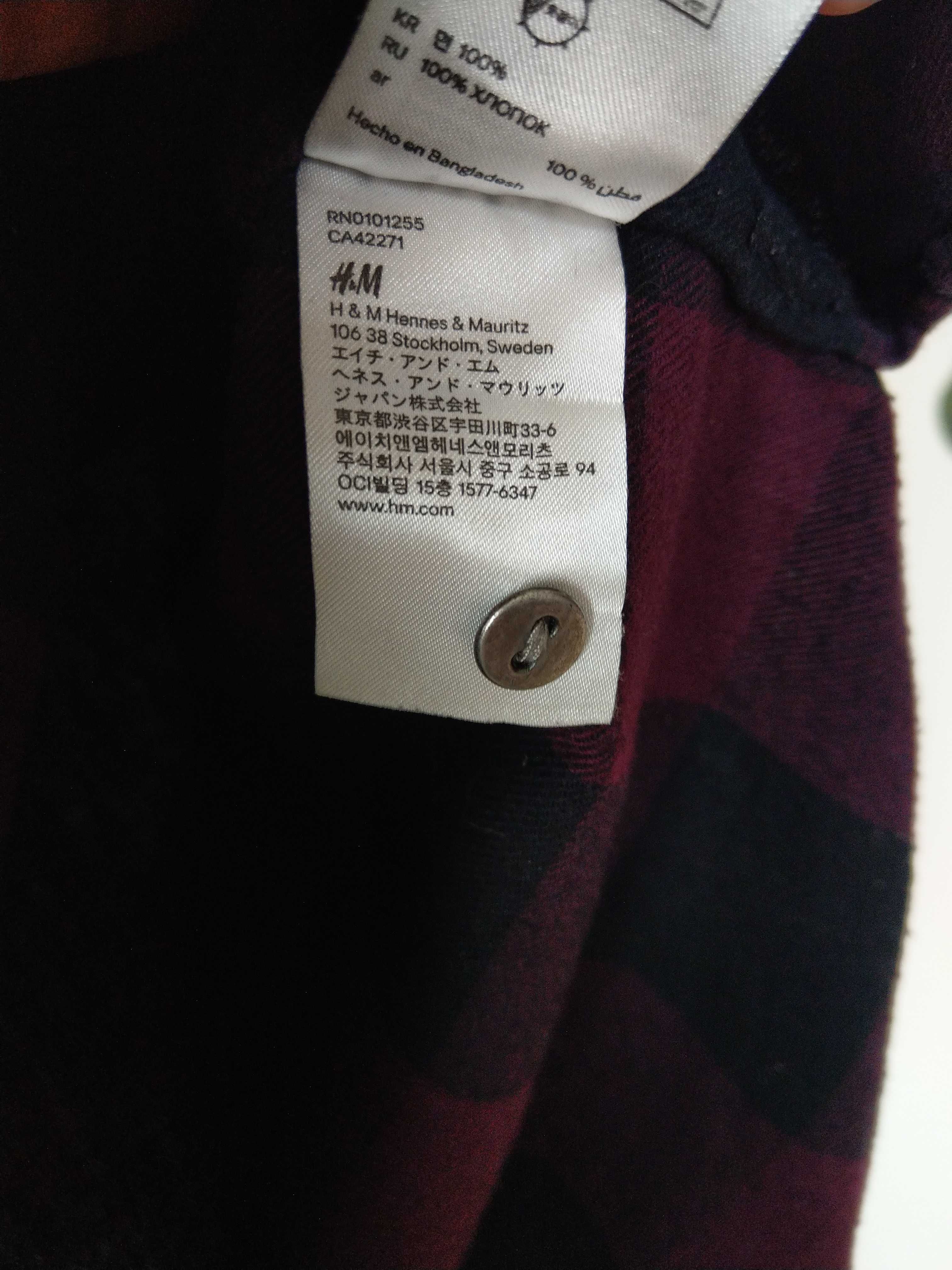 Damska flanelowa koszula w kratę H&M