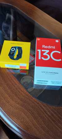 Nowy telefon Redmi 13C plus zegarek realne Band 2