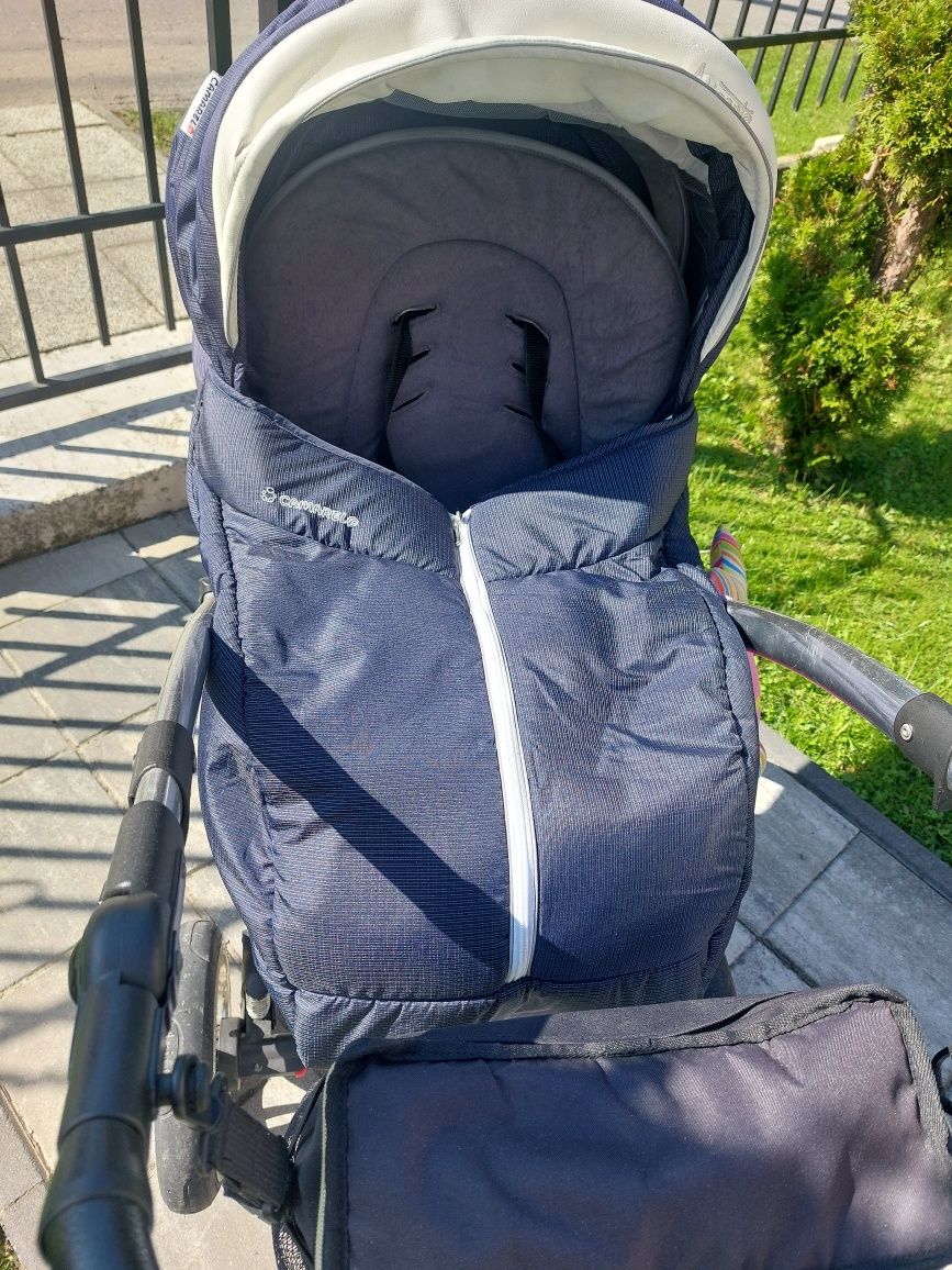 Wózek 3w1 CAMARELO+nosidełko+fotel samochodowy