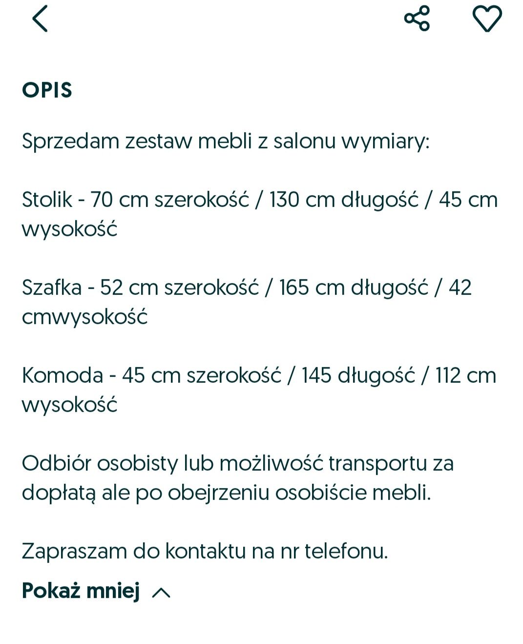 Komplet mebli  pokój,salon