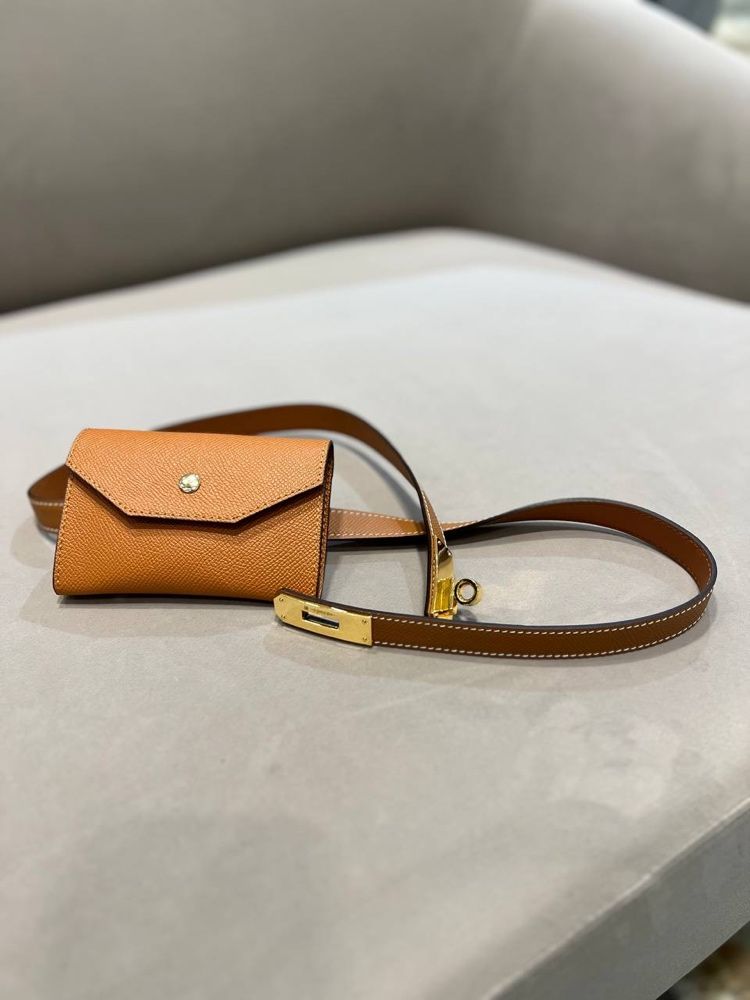 Пояс кошелек поясная сумка Hermes kelly pocket