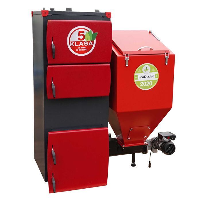 Kocioł c.o. na ekogroszek kotły z podajnikiem piece 5 klasy 15 kW