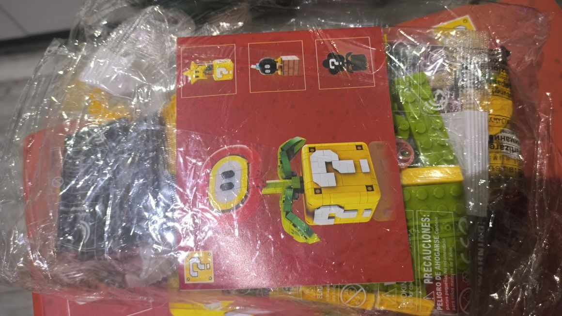 Klocki kwiatek roślinka super mario