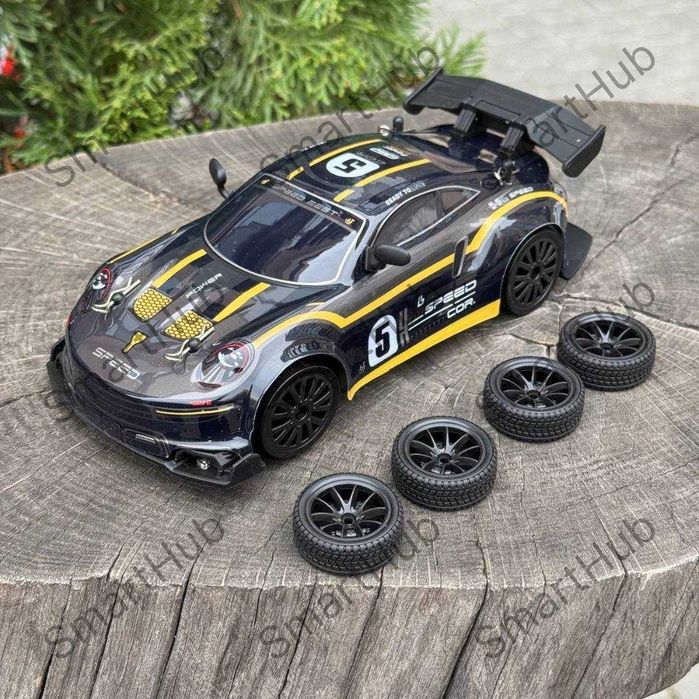 Дрифт машинка на радіокеруванні Porsche Nitro чорна, Порш на пульті