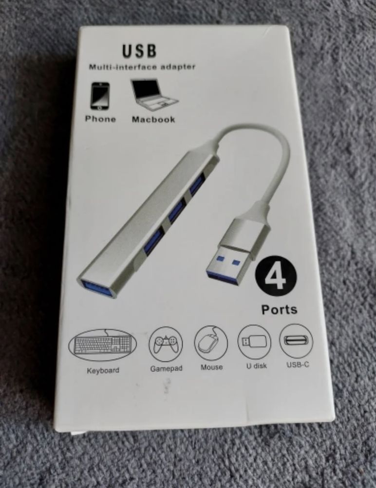 Розгалужувач usb type C хаб концентратор 1-4 USB, юсб хаб usb hub