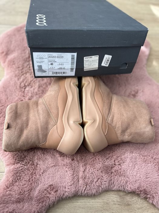 Зимові черевики зимние ботинки уггі угги Ecco Chunky 26см 40розмір