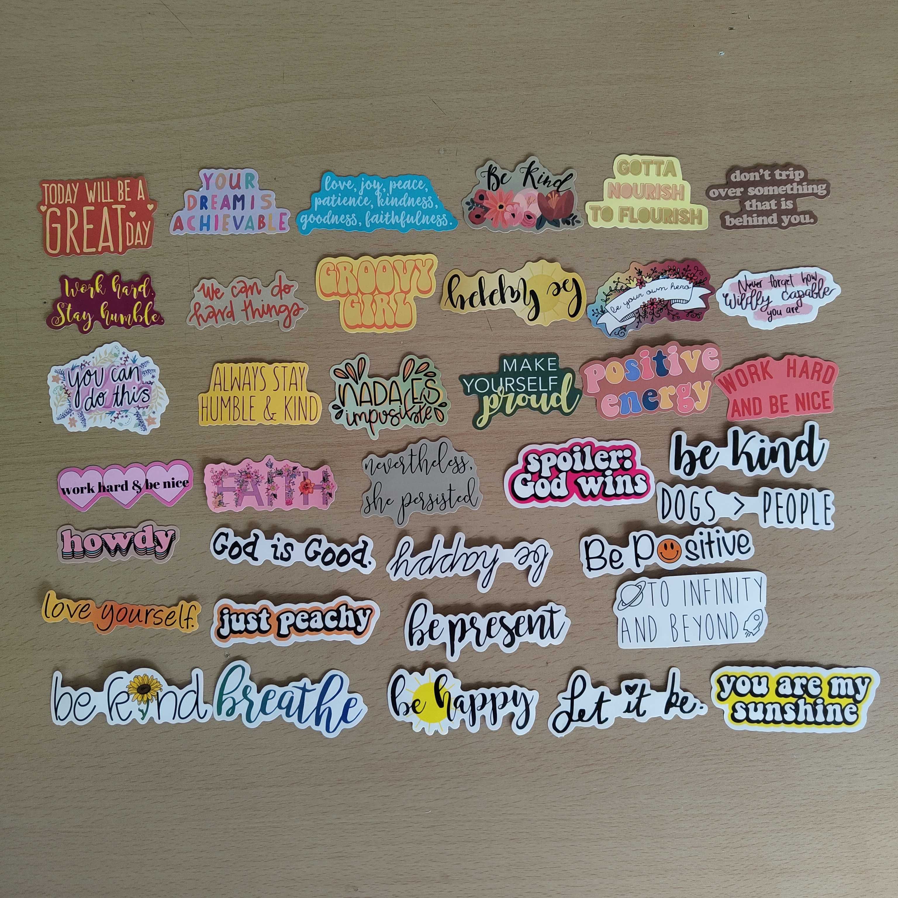 100 Autocolantes Stickers Inspiração