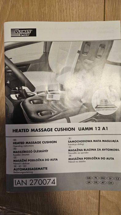 Mata masujaca z podgrzewaniem ultimate speed do domu i auta nowa