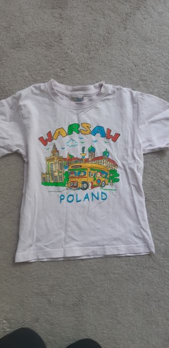 Bluzka z napisem Warszawa 104/110