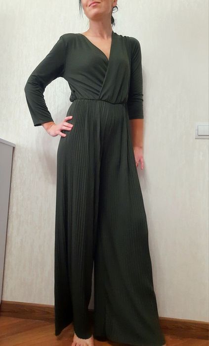 Смарагдовий комбінезон, штани пліссе