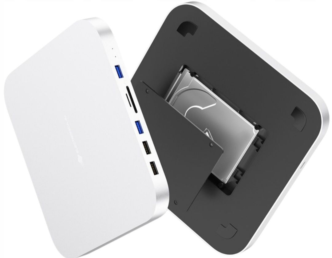 Stacja dokująca Hub MC25 SSD HDD 2,5" Mac Mini 7w1 5 Gb/s USB SD micro