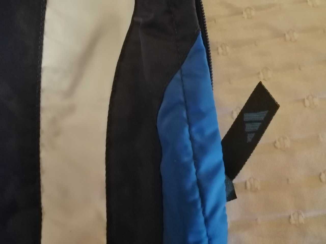 Adidas kurtka lato cienka na 12-13lat niebieska chłopiec