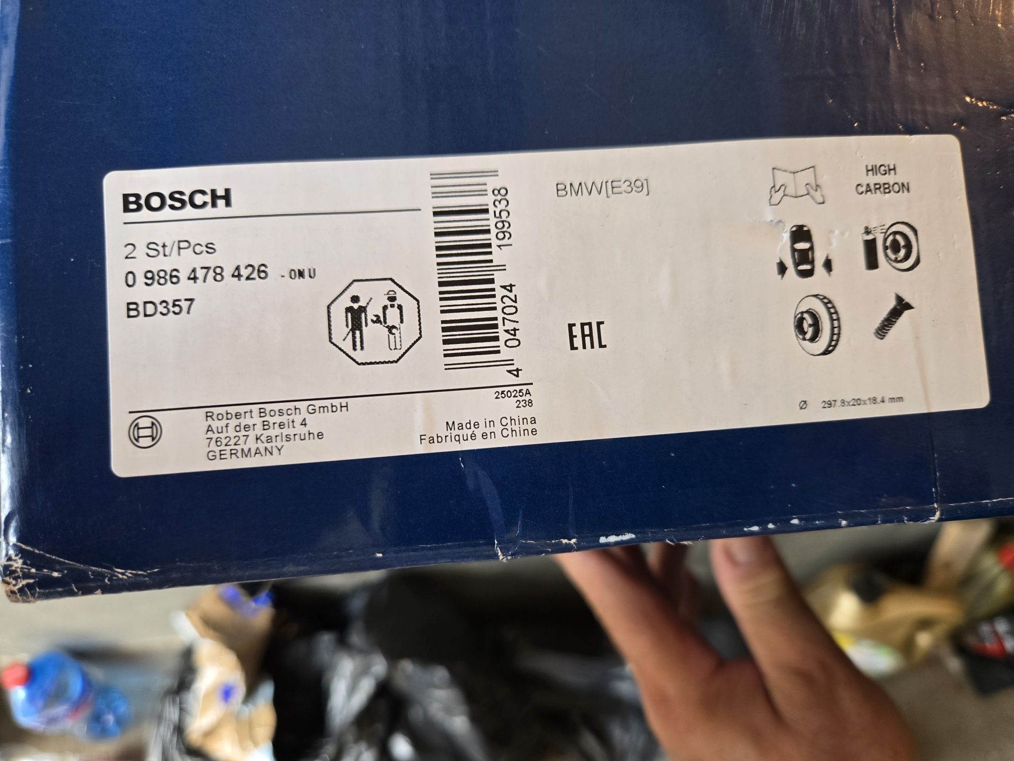 Tarcze i klocki BMW E 39