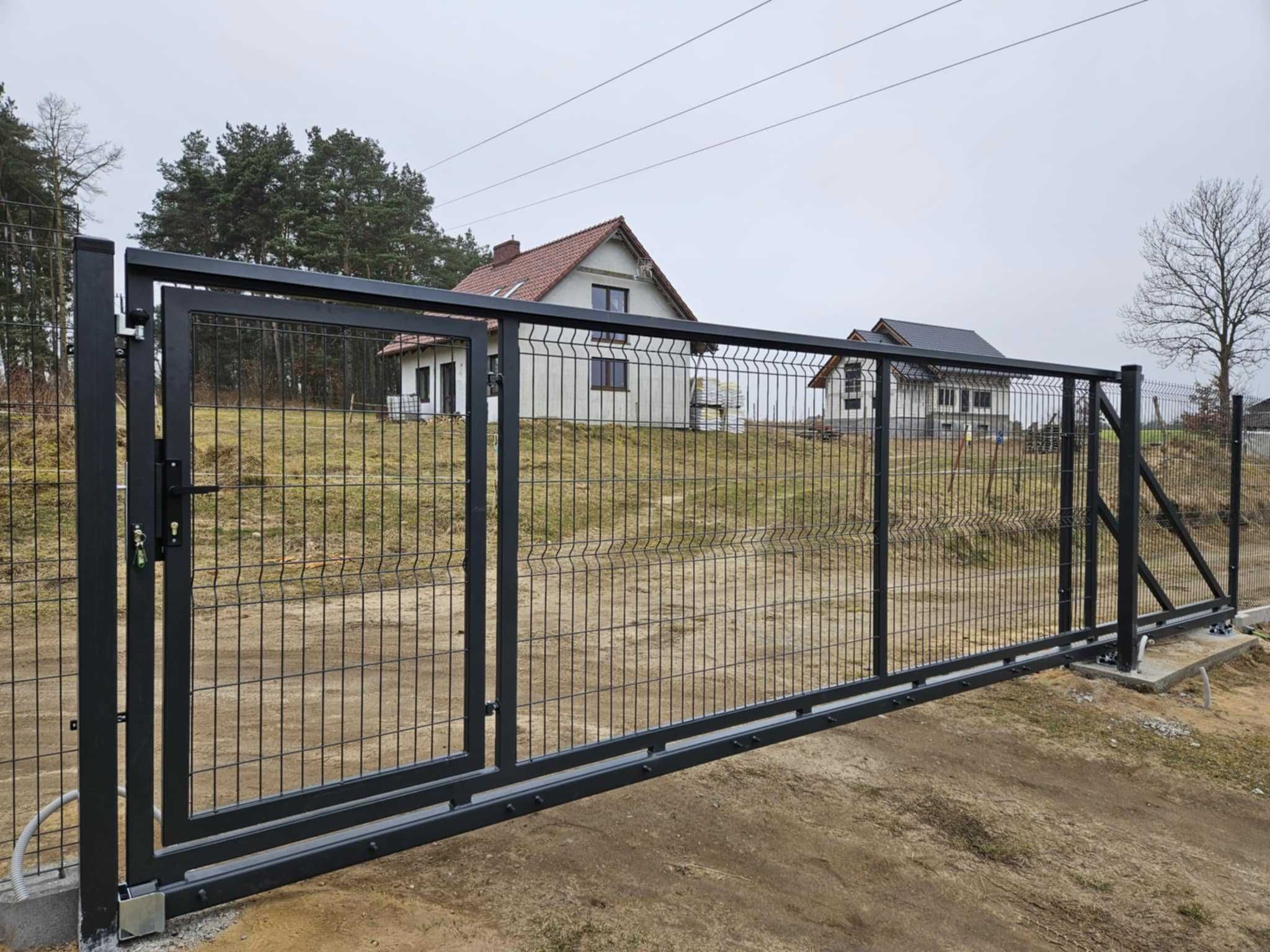 Ogrodzenie panelowe furtki bramy furtki bloczki