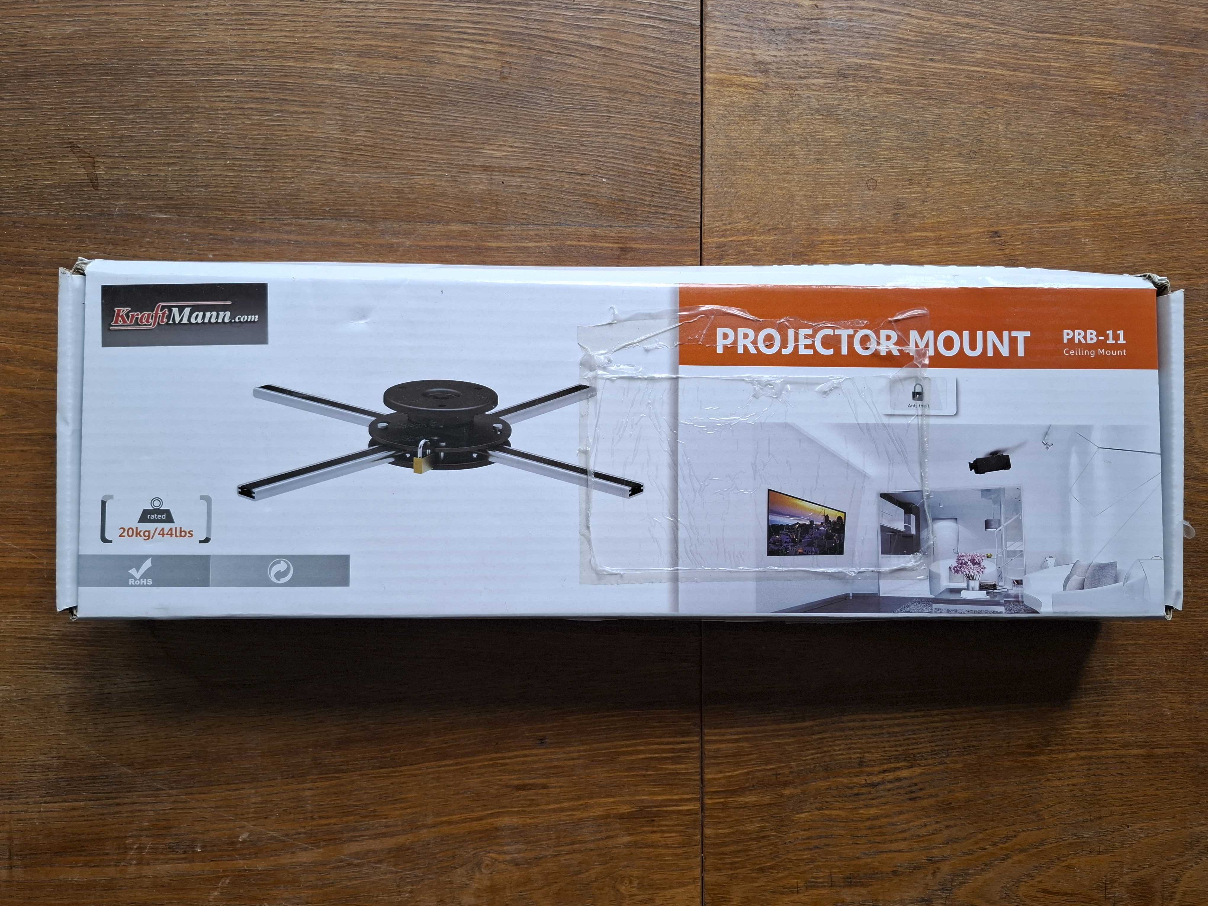 Kraftmann  PRB-11, sufitowy uchwyt projektora, do 20kg