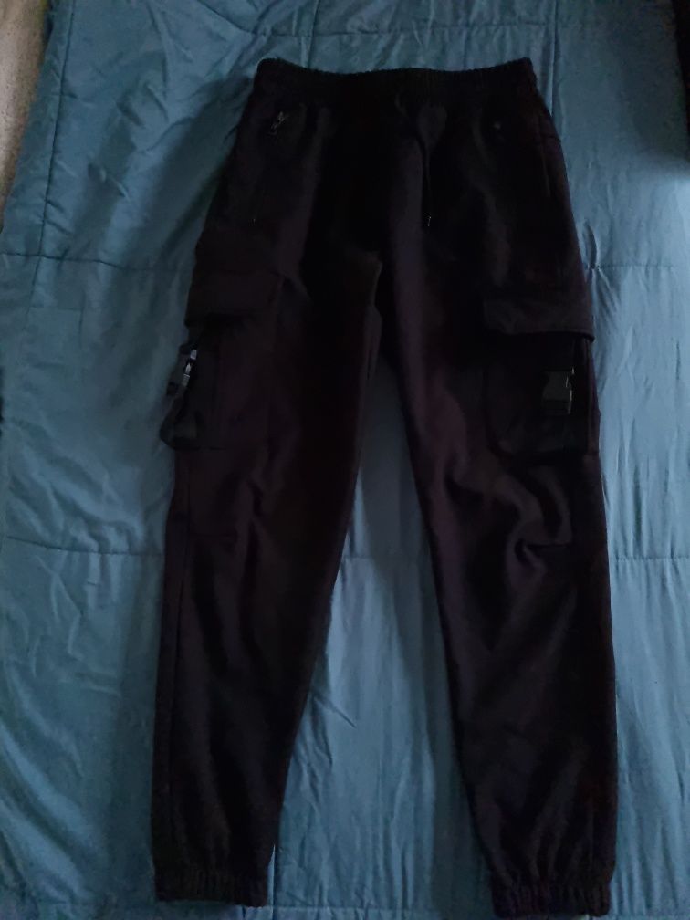 Calças Cargo Preta Masculina tamanho S