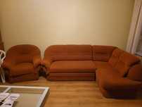 Zestaw sofa + fotel retro