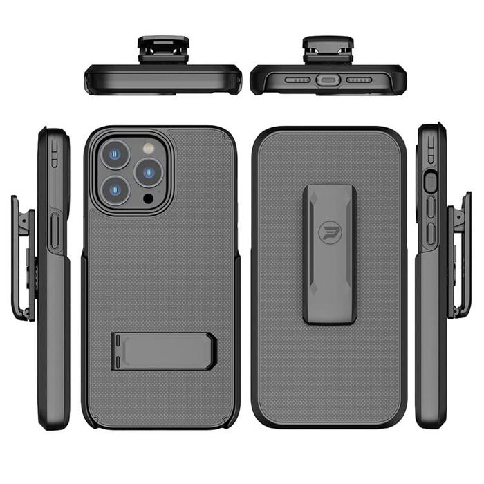 capa e um coldre com clipe de cinto para iPhone 15