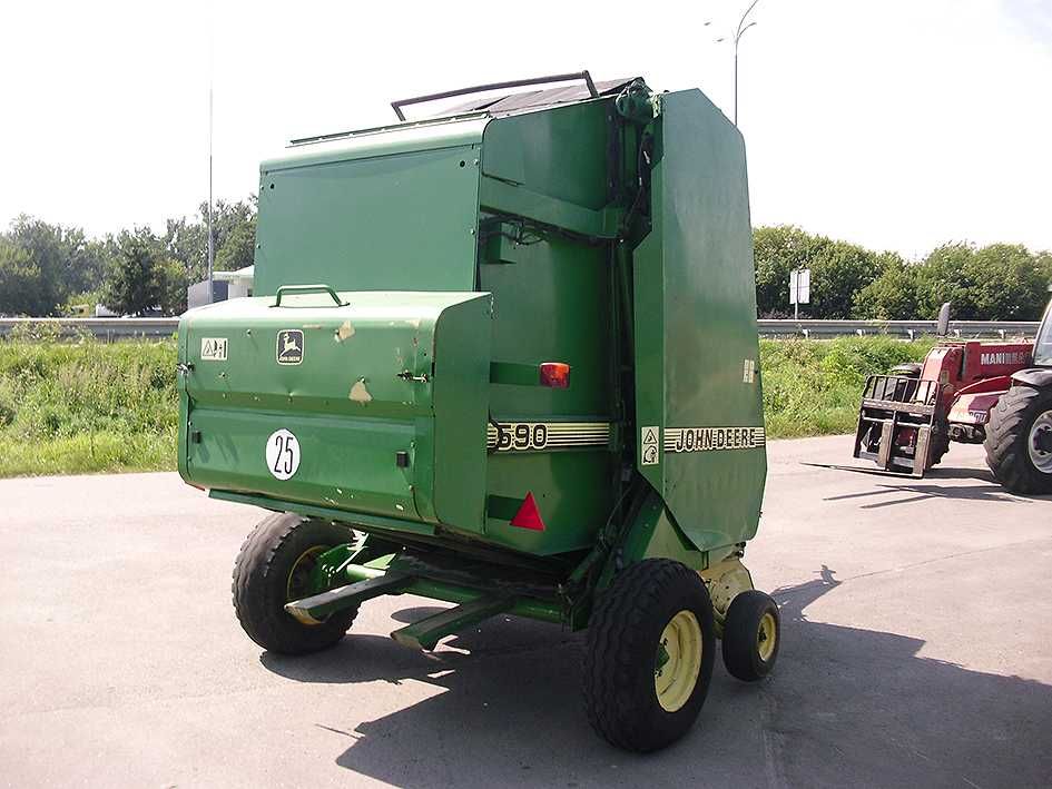 Пресс подборщик John Deere 590 (Тюкопрес, Прес підбирач рулонний)