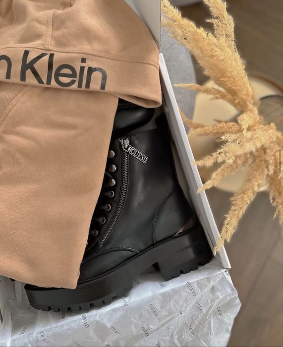 Жіночі чорні черевики оригінал Guess 37,38,39 розмір