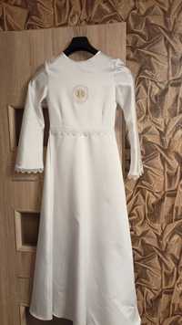 Sukienka komunijna śliczna alba suknia na komunię 134 140  146