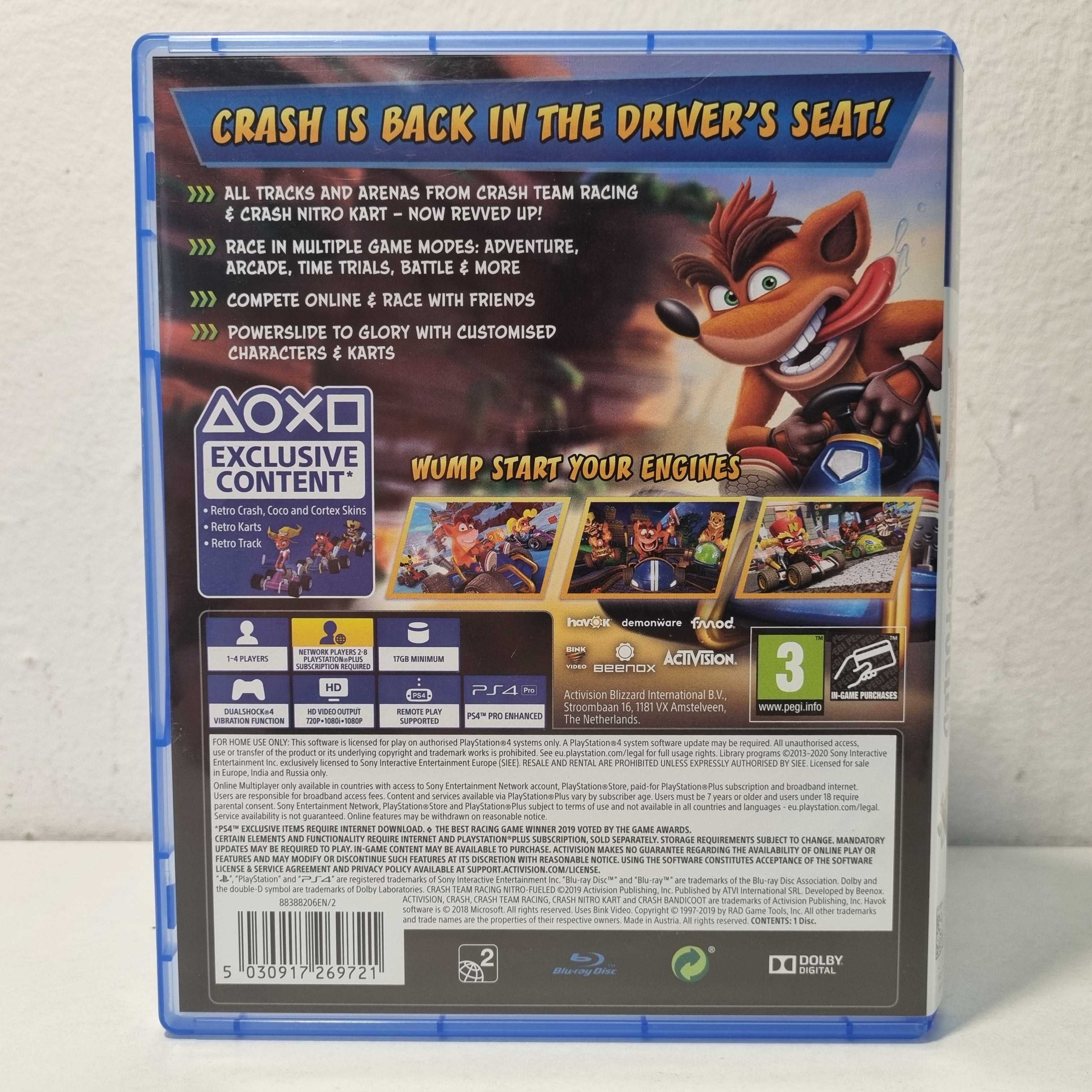 Crash Team Racing PlayStation 4 PS4