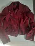Kurtka ramoneska pilotka bordo jak nowa mała skórka eko H&M r. 36