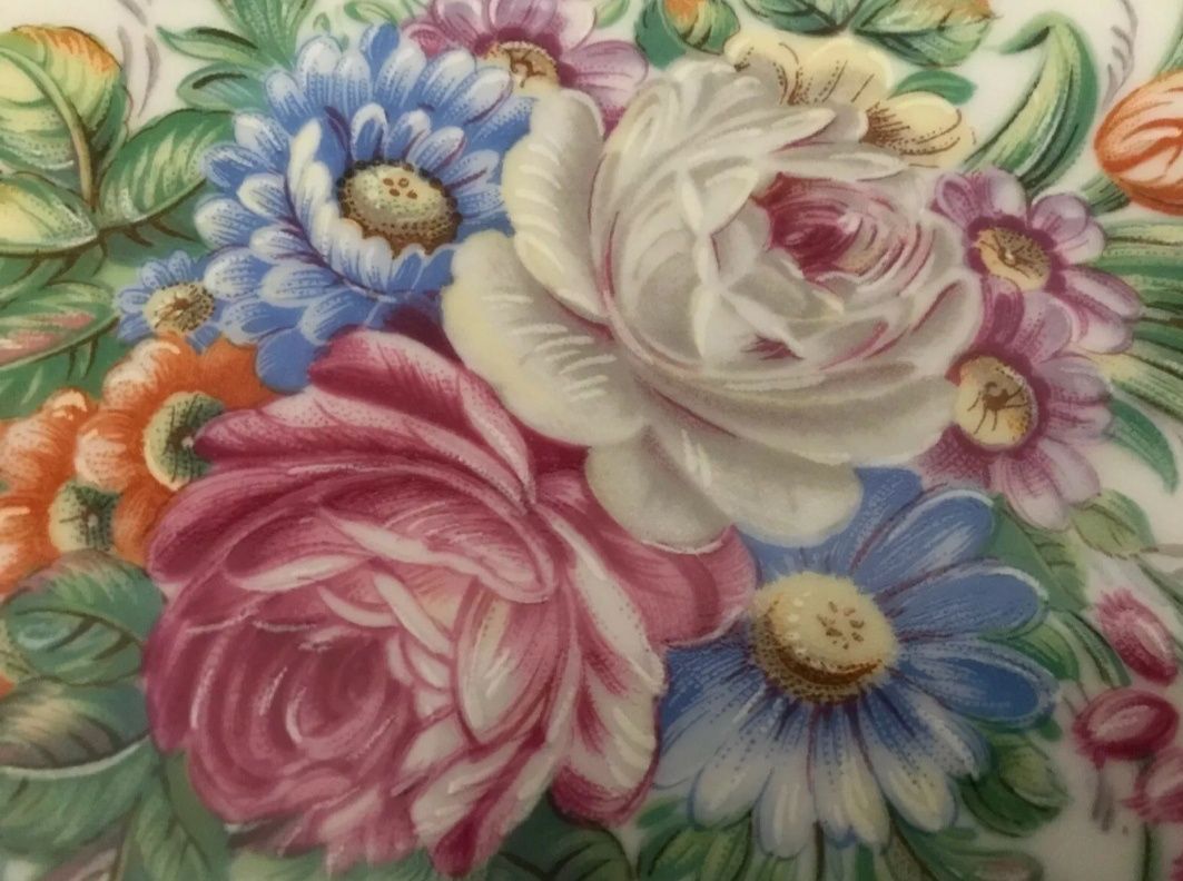 Prato Limoges M.A.B.A Porcelana e Ouro
