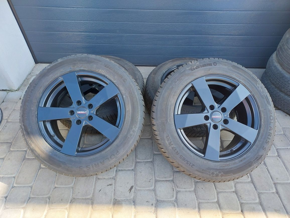 Koła zimowe VW tiguan 17" 5x112 czarne igła!!