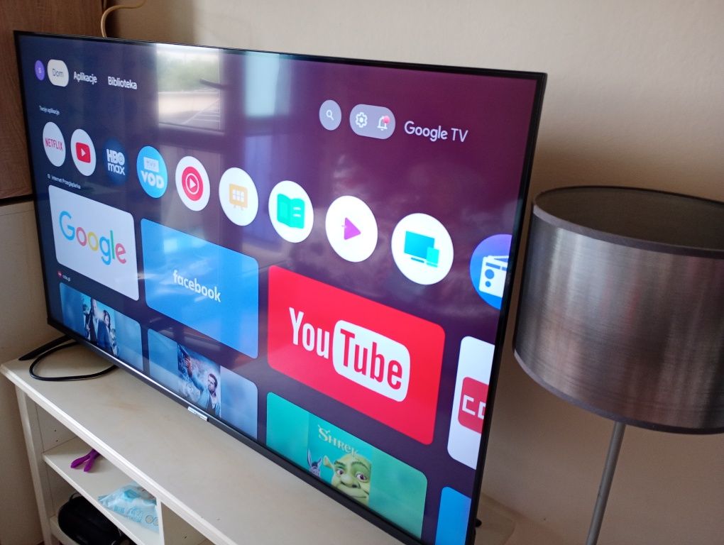 Telewizor QLED CHiQ Google TV 55'' CALI 4K UHD SMART Metalowa obudowa