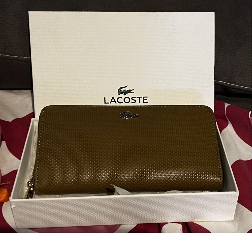 Carteira Camel Lacoste