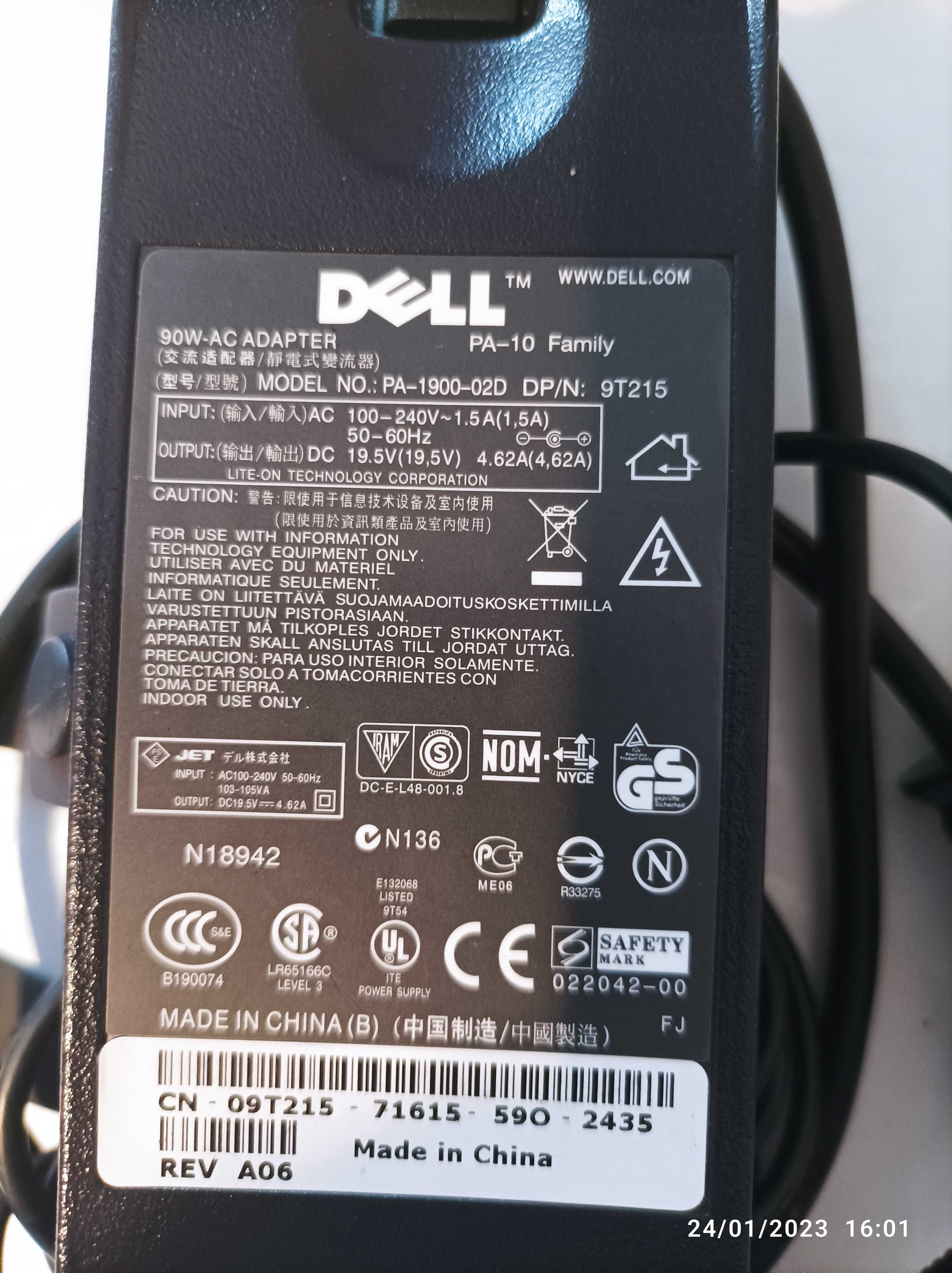 Carregador Dell Original PA-1900-02D - 90W