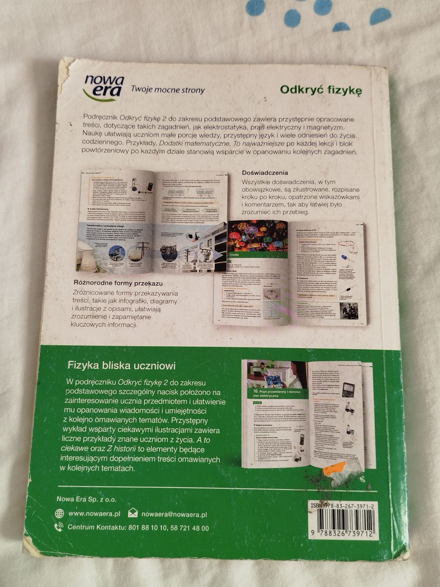 podręcznik do fizyki "Odkryć fizykę" klasa 2 zakres podstawowy